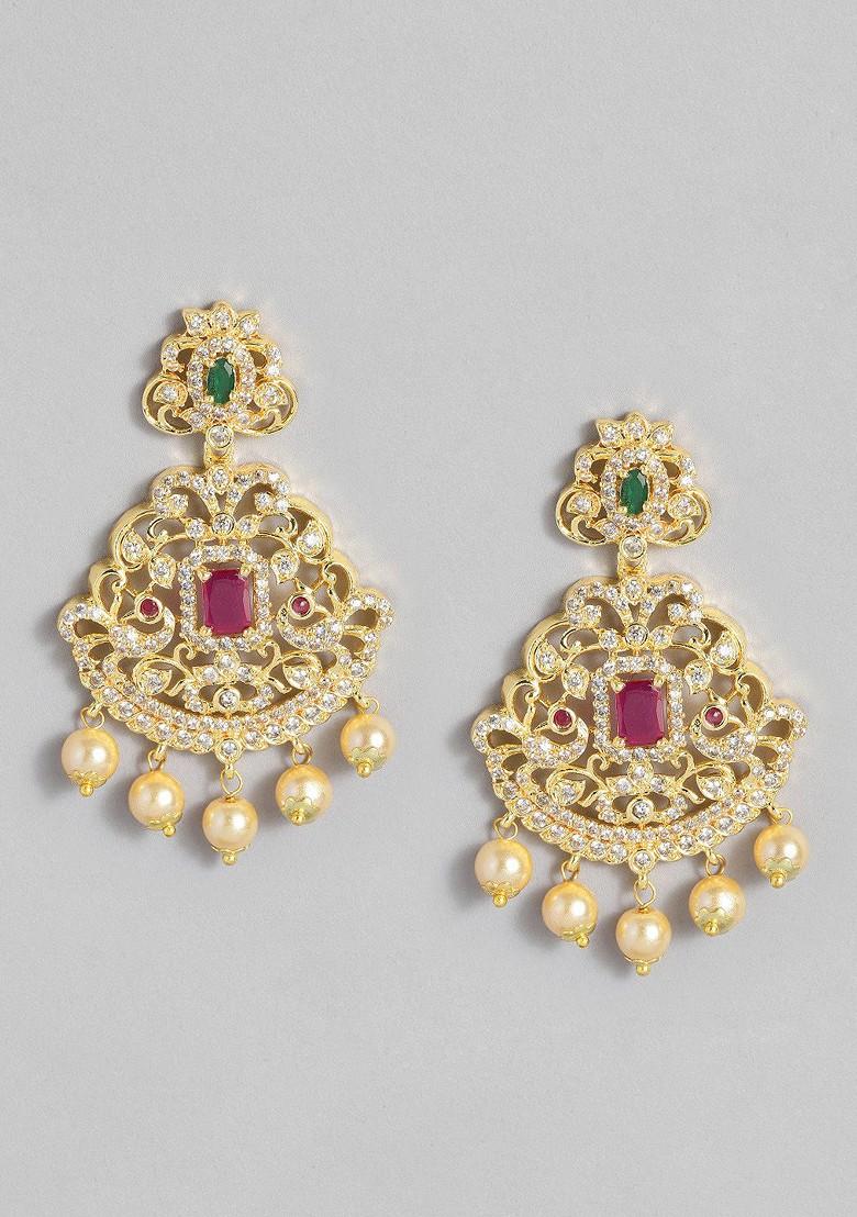 Gold Solid Gold Plated Earrings