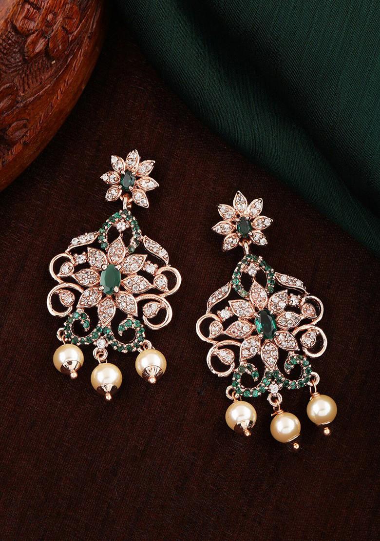 Rose Gold Solid Gold Plated Earrings