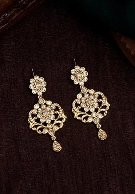 Gold Solid Gold Plated Earrings