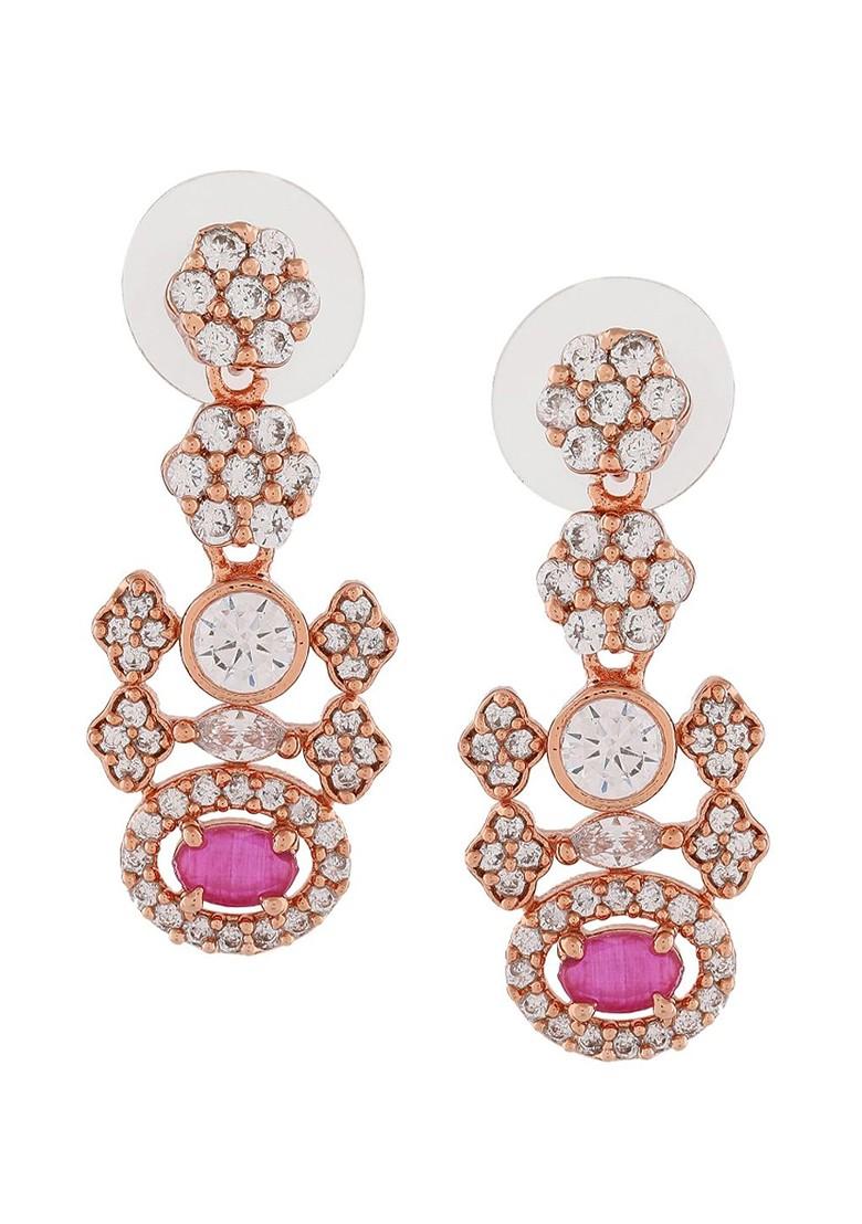 Rose Gold Solid Gold Plated Earrings