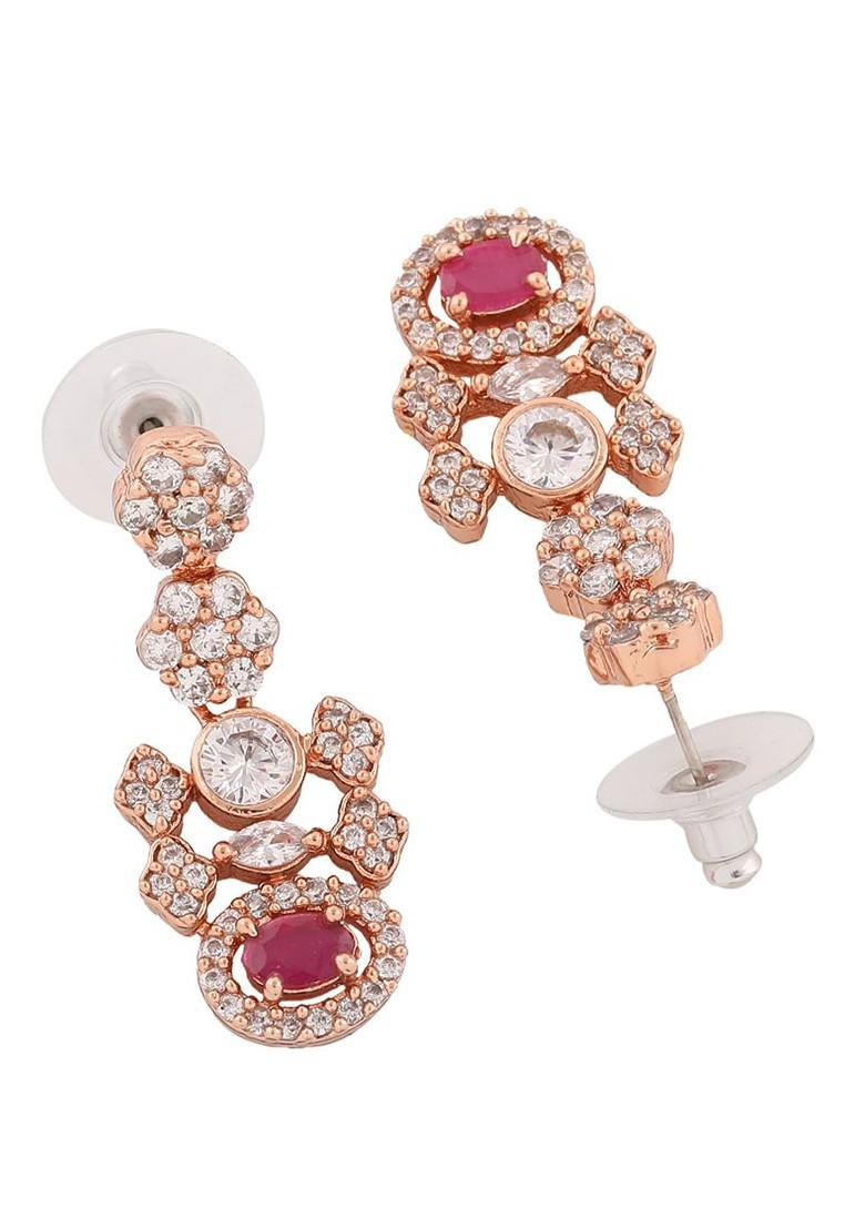 Rose Gold Solid Gold Plated Earrings