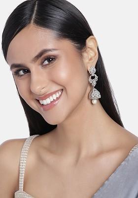 White Solid Jewellery Earrings