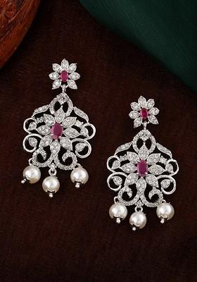 Pink Solid Jewellery Earrings