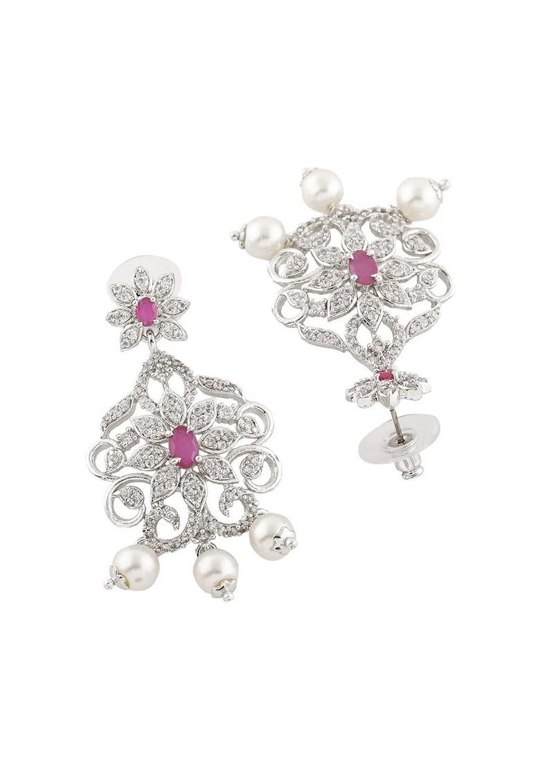 Pink Solid Jewellery Earrings