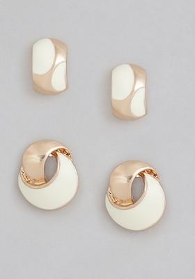 Rose Gold Studded Jewellery Earrings