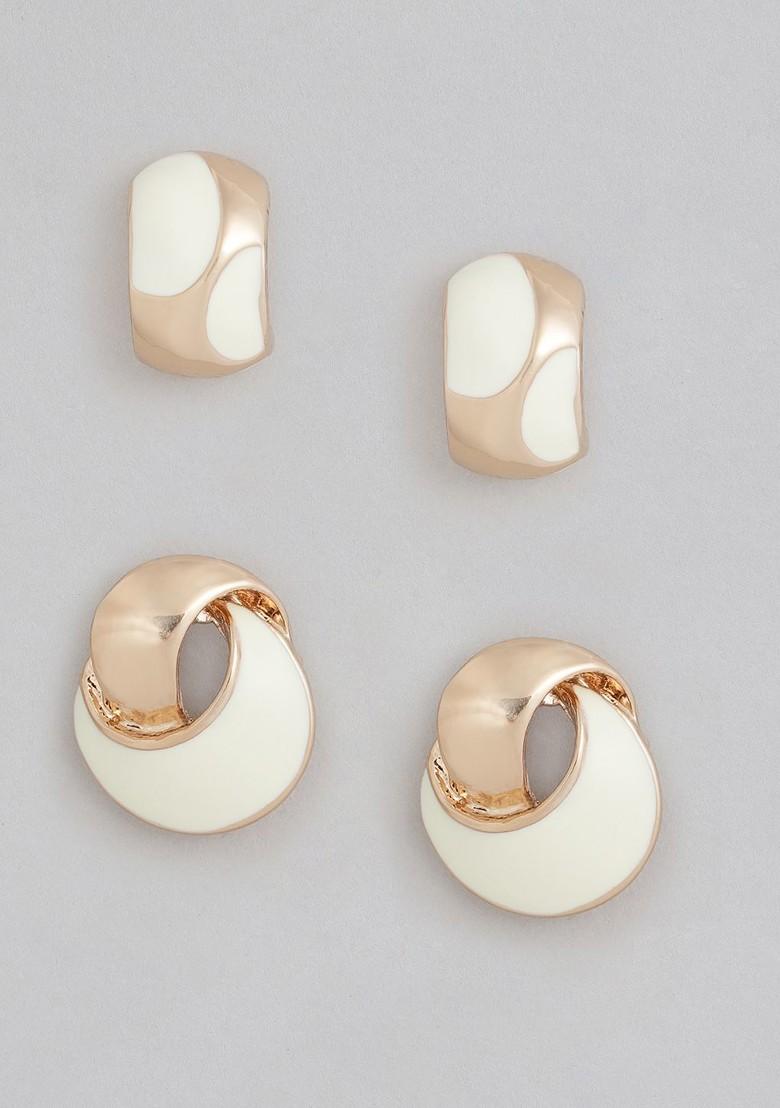 Rose Gold Studded Jewellery Earrings