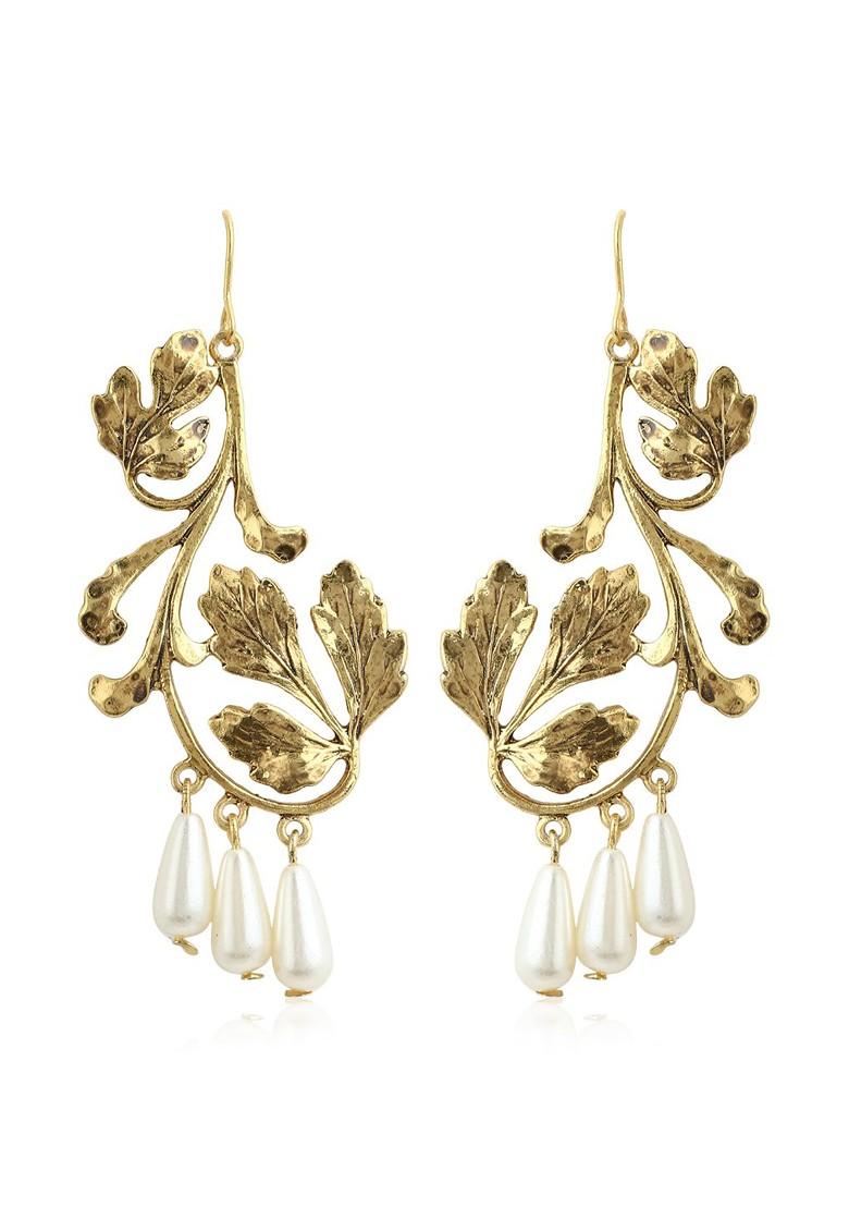 Gold Solid Gold Plated Earrings
