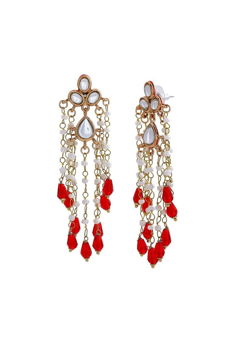 Red Solid Jewellery Earrings