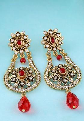 Gold Solid Gold Plated Earrings