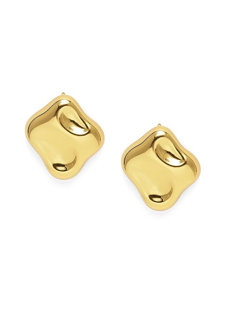 Gold Solid Gold Plated Earrings