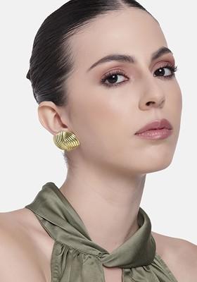 Gold Solid Gold Plated Earrings