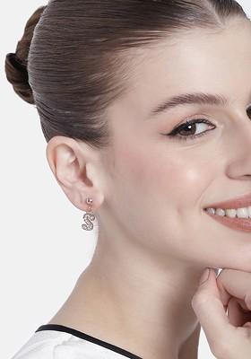 Rose Gold Crystals Gold Plated Earrings