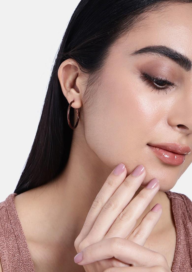 Brown Solid Jewellery Earrings