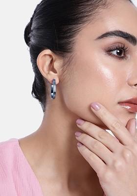 Blue Solid Jewellery Earrings