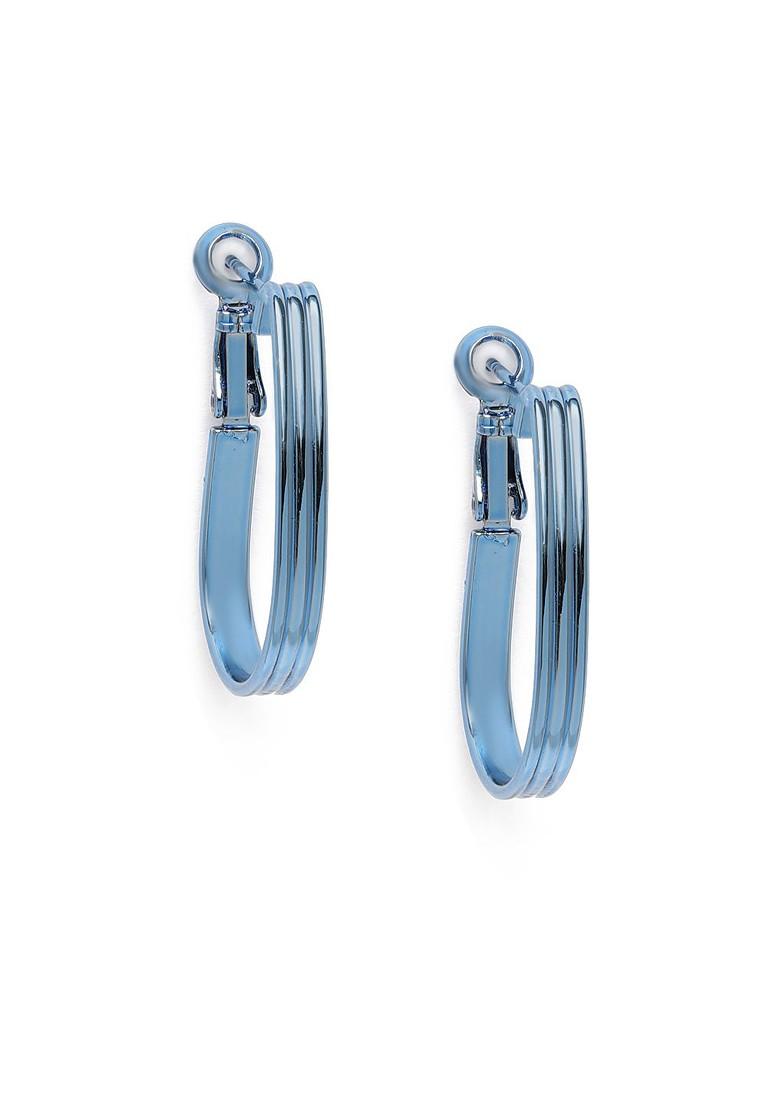 Blue Solid Jewellery Earrings