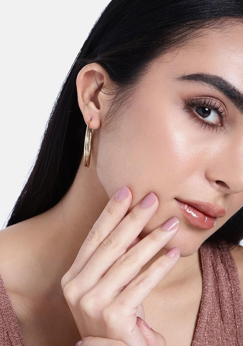 Gold Solid Gold Plated Earrings