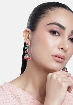 Silver Solid Rhodium Plated Earrings