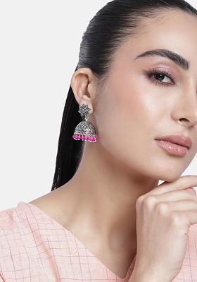 Silver Solid Rhodium Plated Earrings