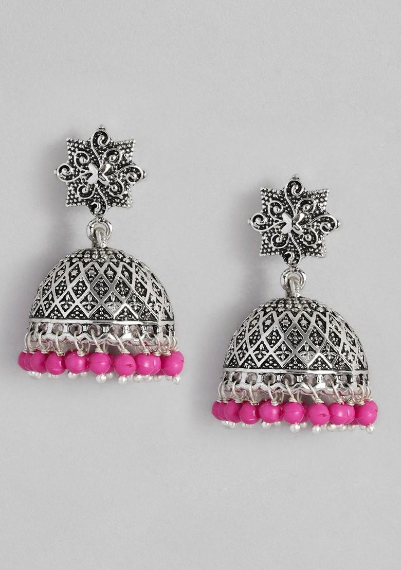 Silver Solid Rhodium Plated Earrings