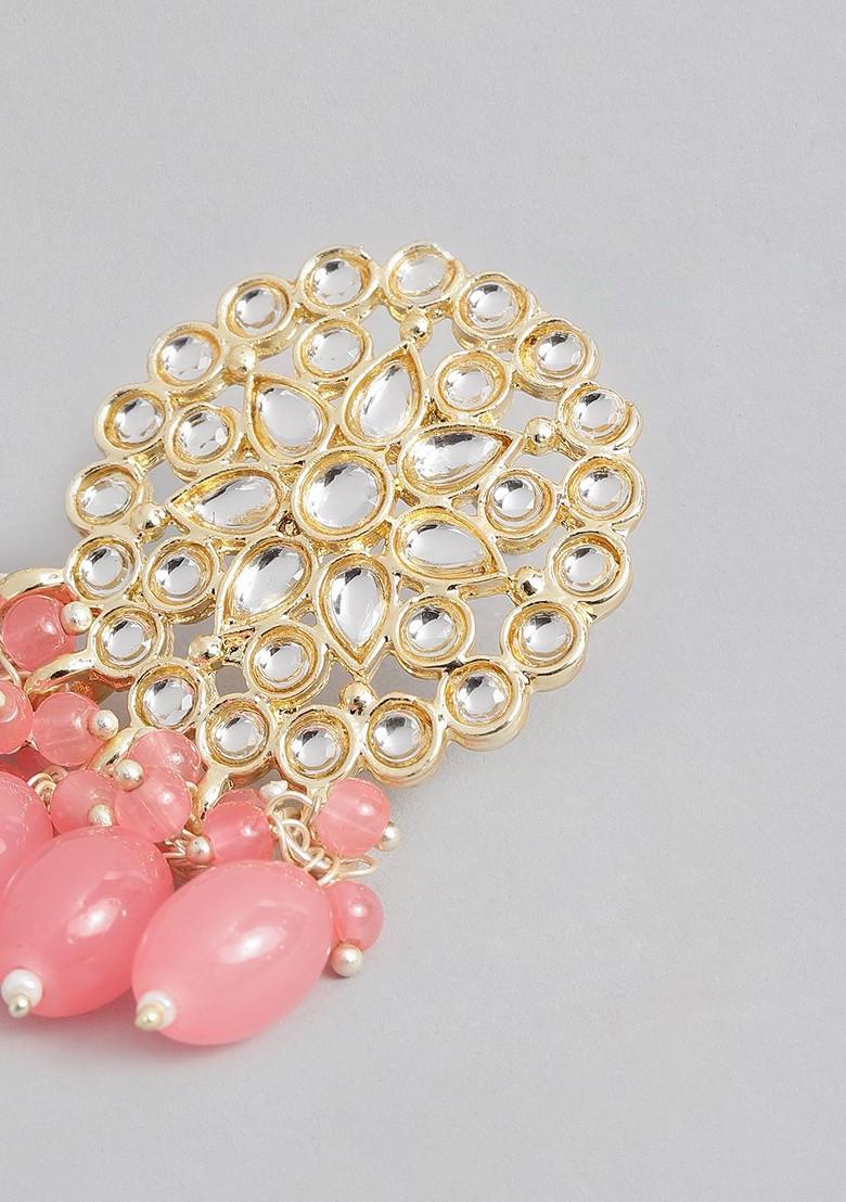 Gold Teardrop Shaped Gold Plated Earrings