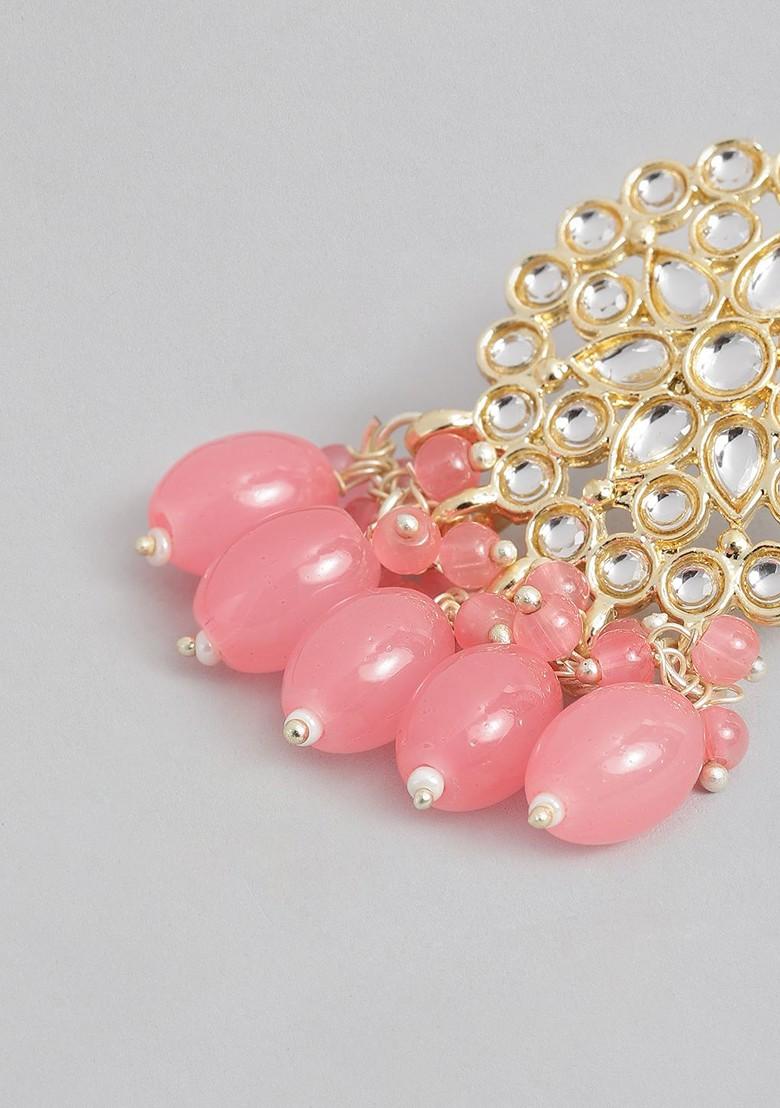 Gold Teardrop Shaped Gold Plated Earrings