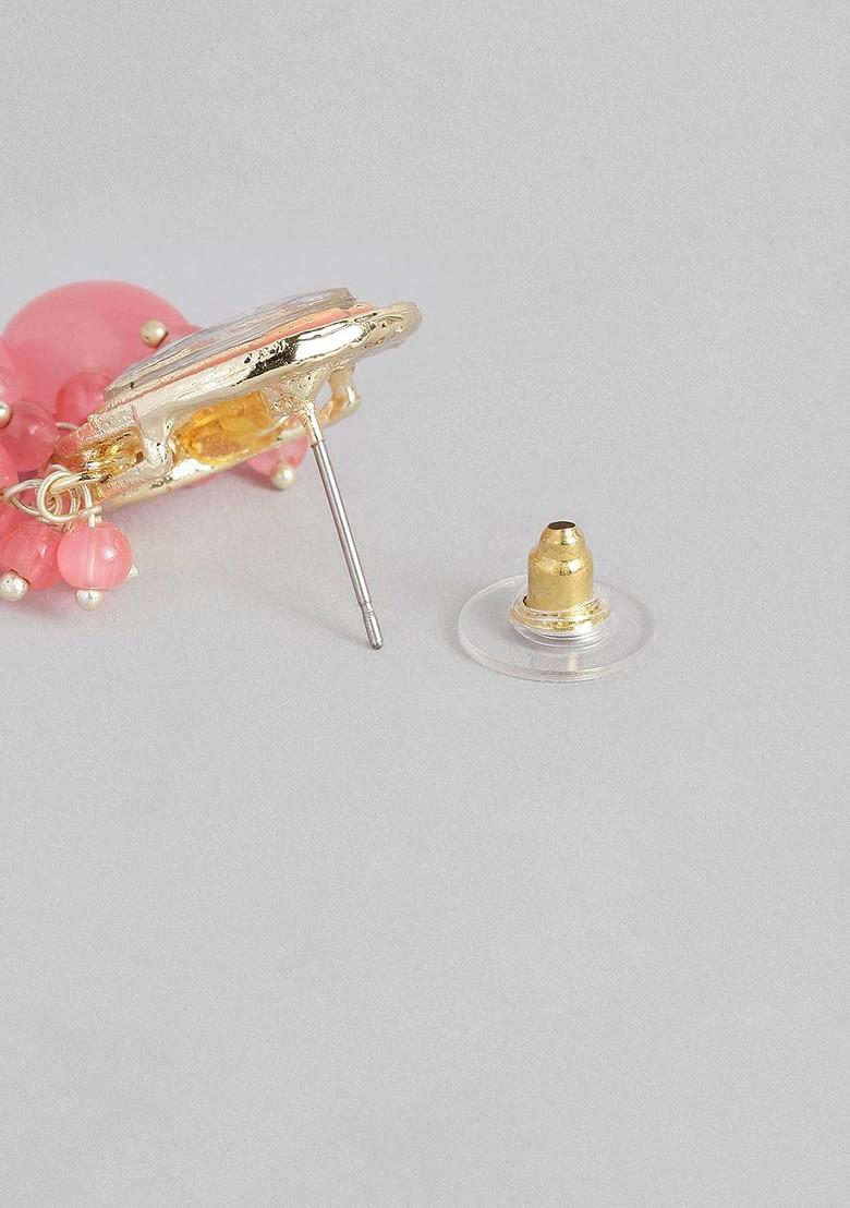 Gold Teardrop Shaped Gold Plated Earrings