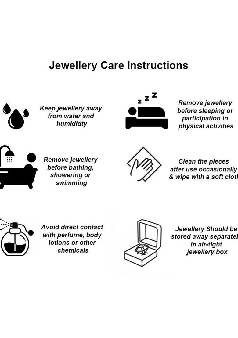 Rose Gold Studded Gold Plated Earrings