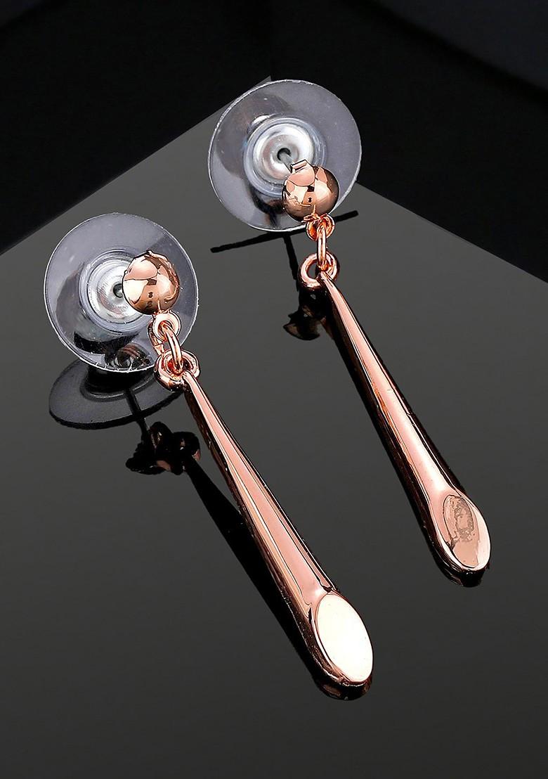 Rose Gold Solid Gold Plated Earrings