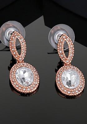 Rose Gold Solid Gold Plated Earrings