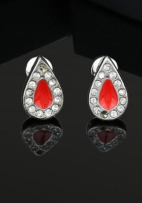 Gold Teardrop Shaped Gold Plated Earrings