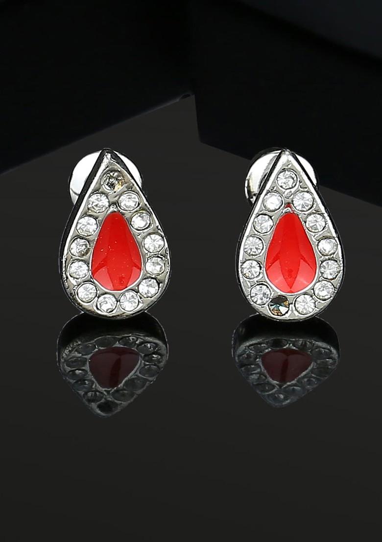 Gold Teardrop Shaped Gold Plated Earrings