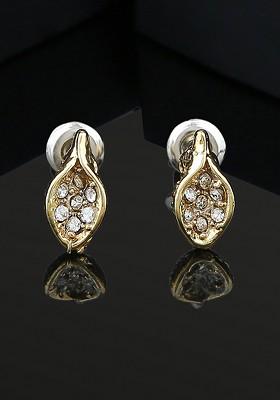 Gold Leaf Gold Plated Earrings