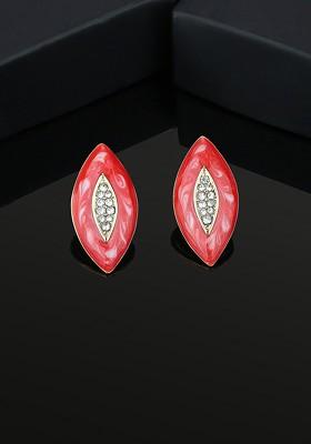 Gold Leaf Gold Plated Earrings