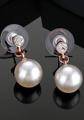 Rose Gold Solid Gold Plated Earrings