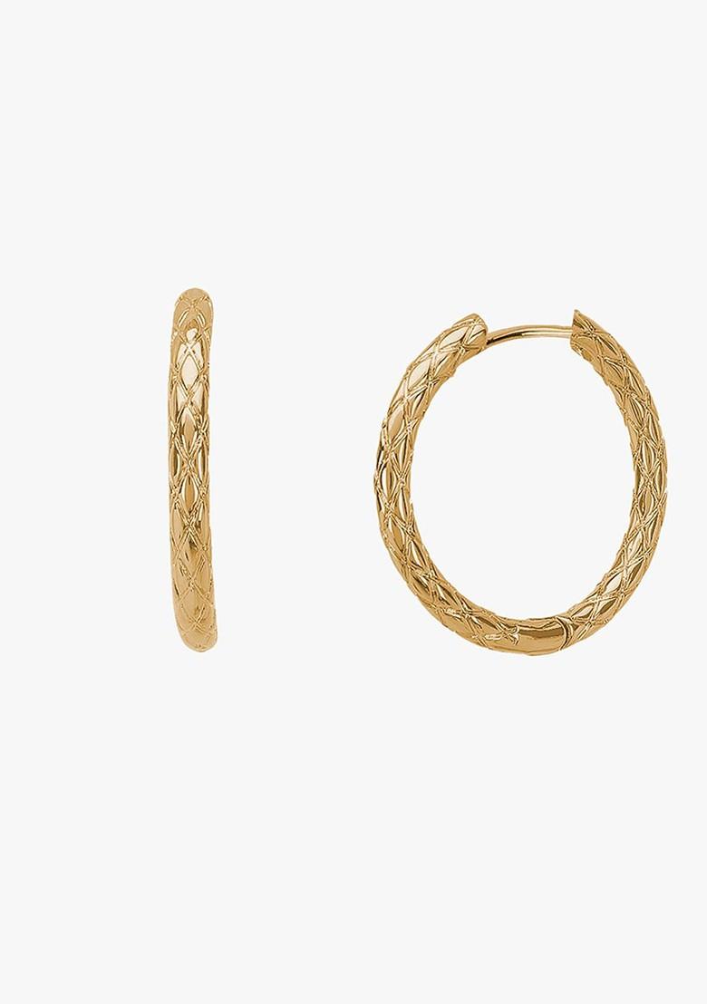 Rose Gold Plain Gold Plated Earrings