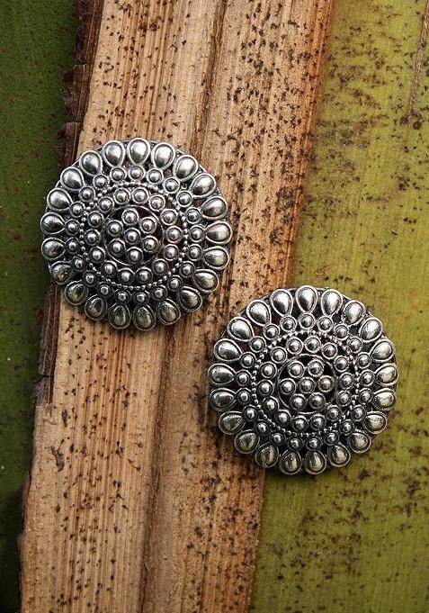 Silver Plain Silver Plated  Earrings