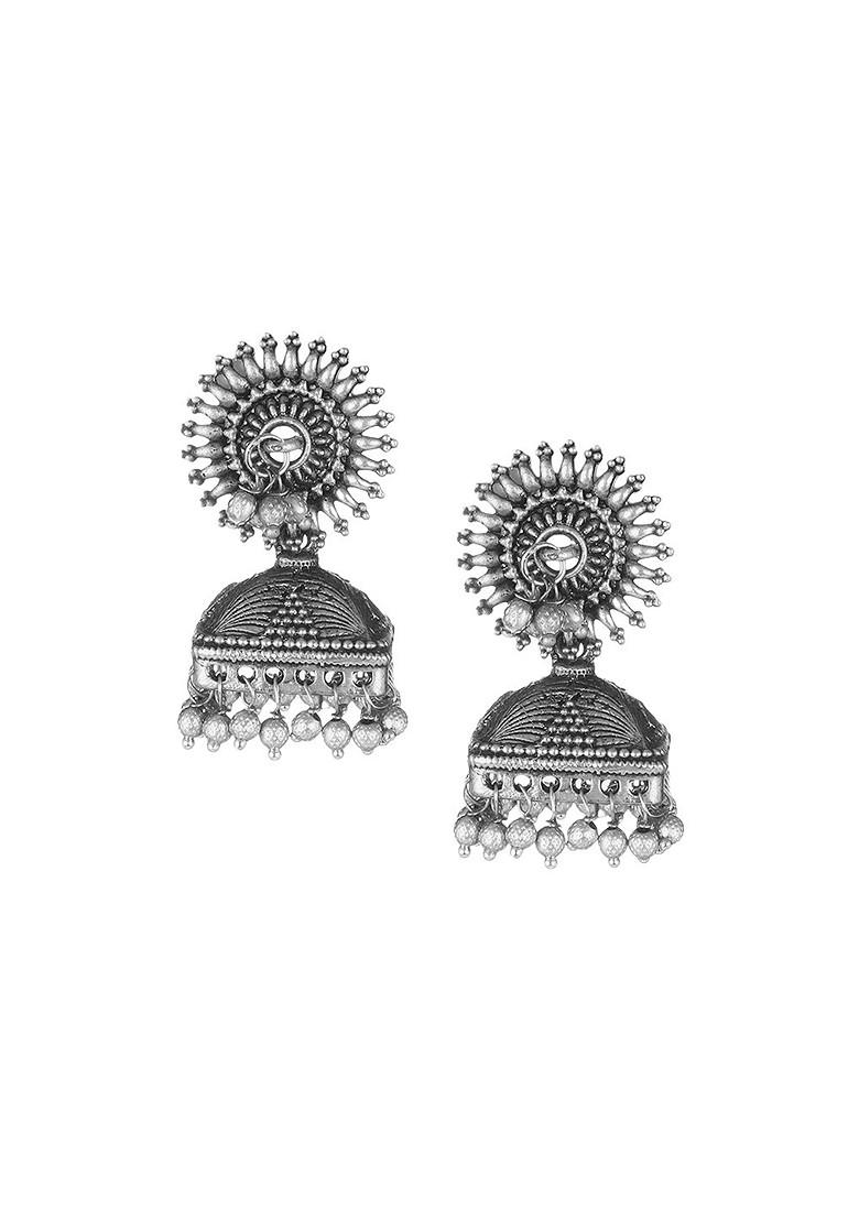 Silver Plain Silver Plated  Earrings