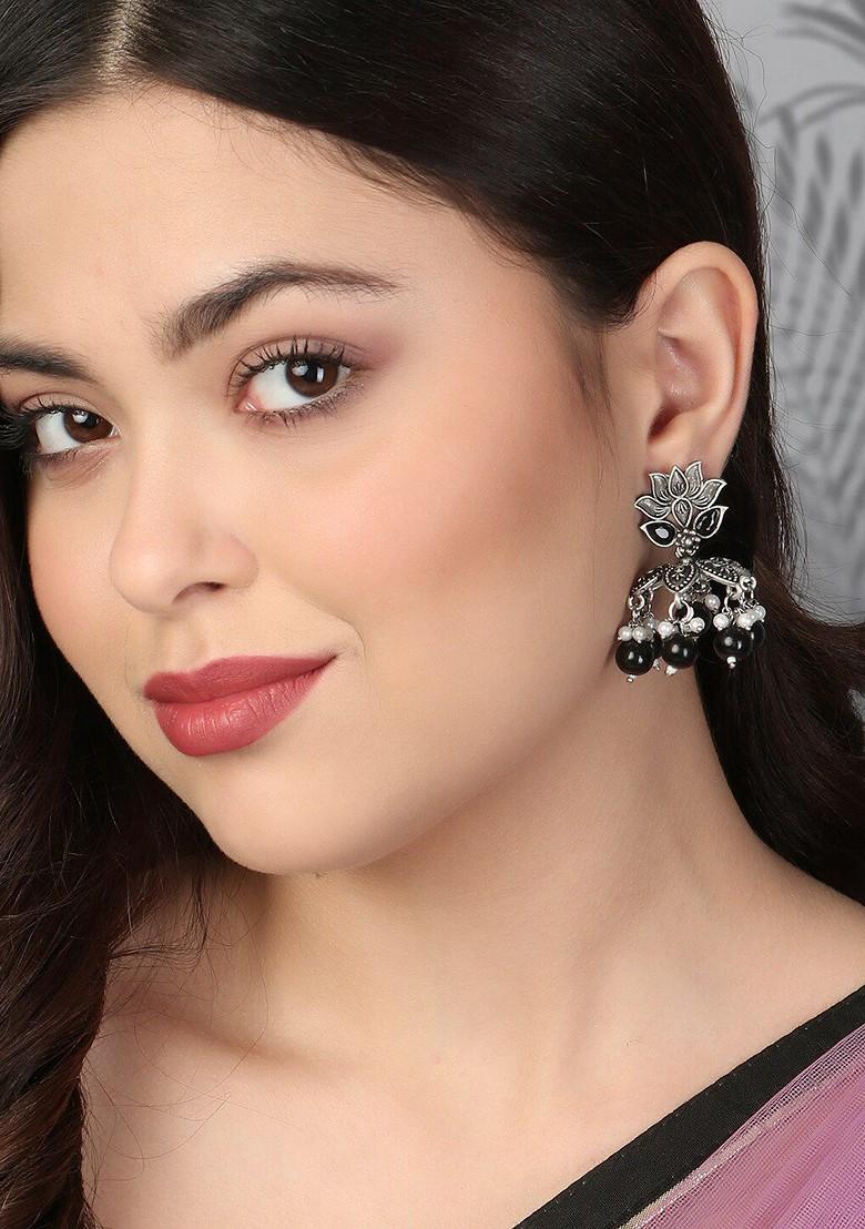 Silver Plain Silver Plated  Earrings