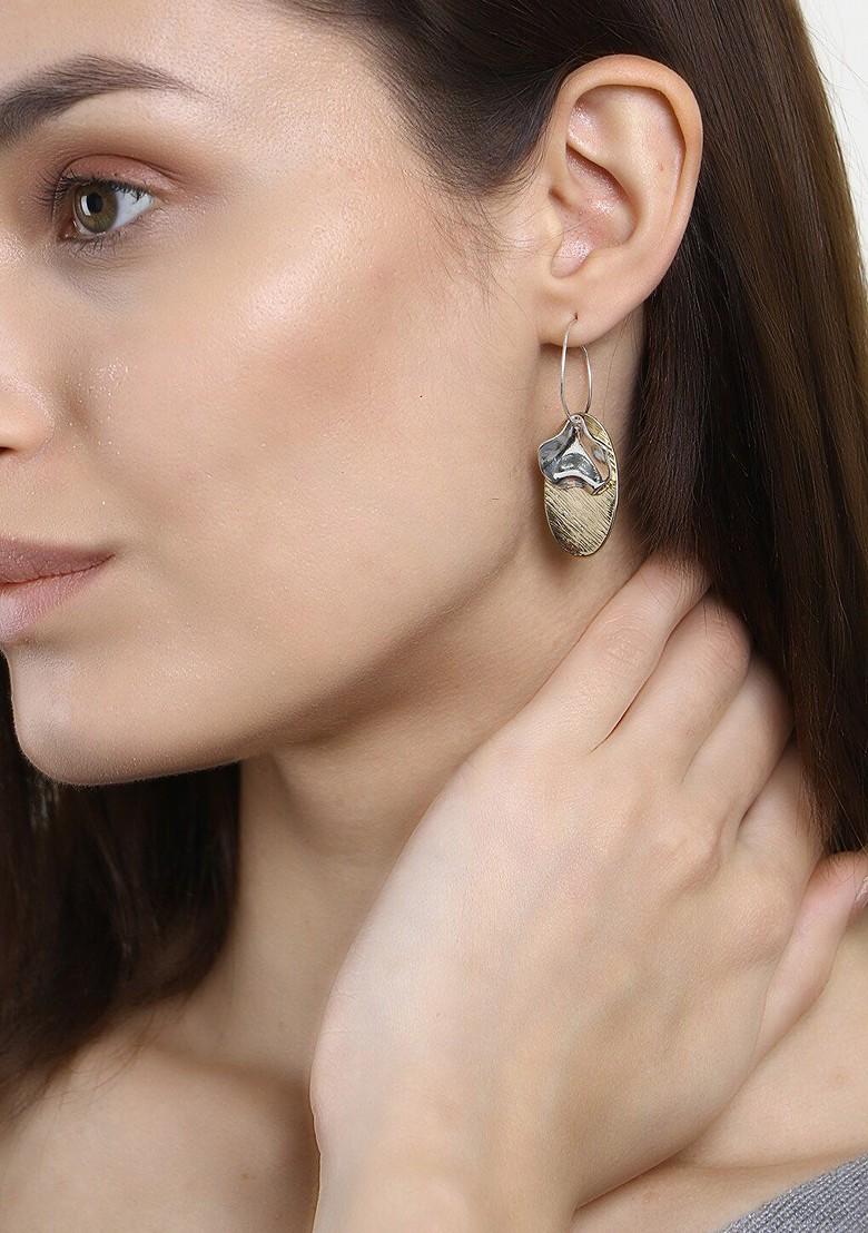 Gold Plain Gold Plated Earrings