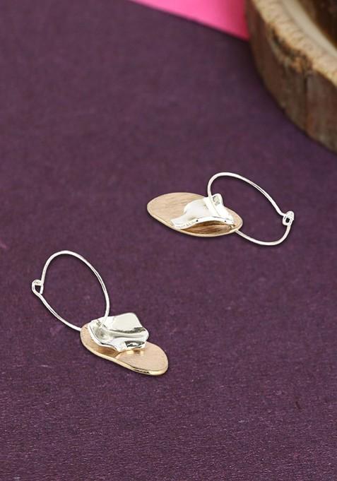 Gold Plain Gold Plated Earrings