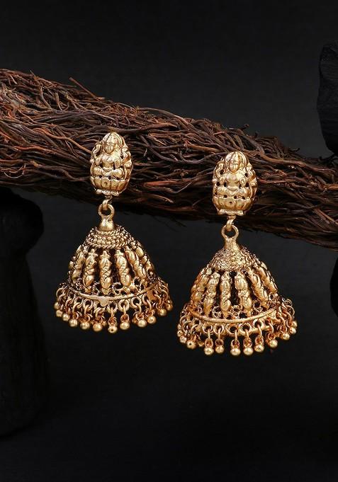 Gold Plain Gold Plated Earrings