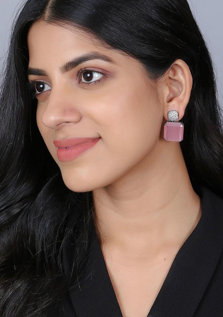 Silver Plain Silver Plated  Earrings