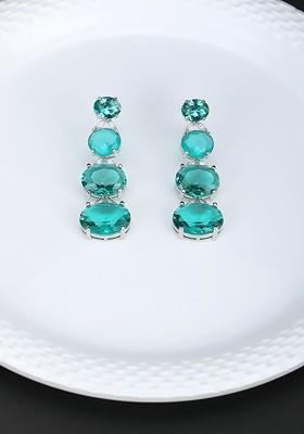 Silver Plain Rhodium Plated Earrings