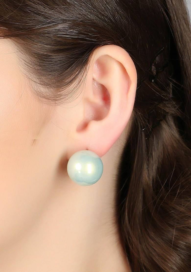 Gold Beaded Gold Plated Earrings