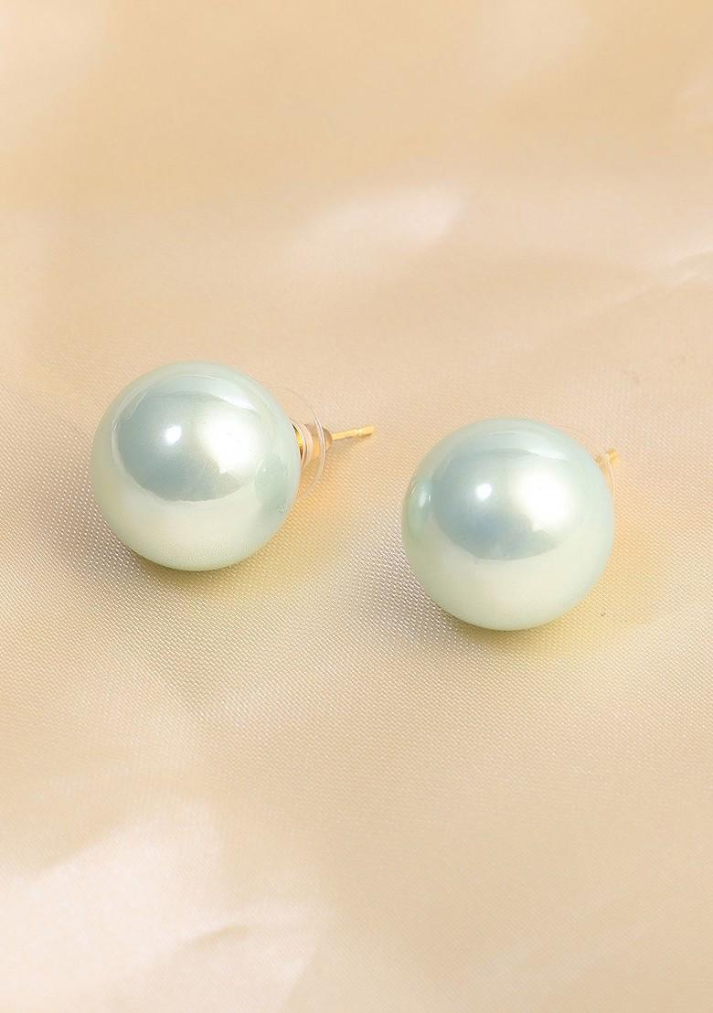 Gold Beaded Gold Plated Earrings