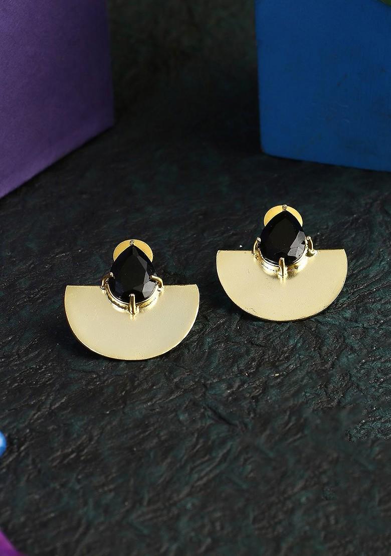 Gold Plain Gold Plated Earrings