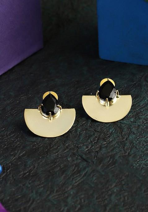 Gold Plain Gold Plated Earrings