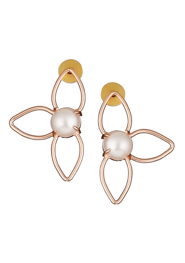 Gold Plain Gold Plated Earrings