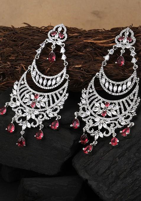 Silver Plain Silver Plated  Earrings