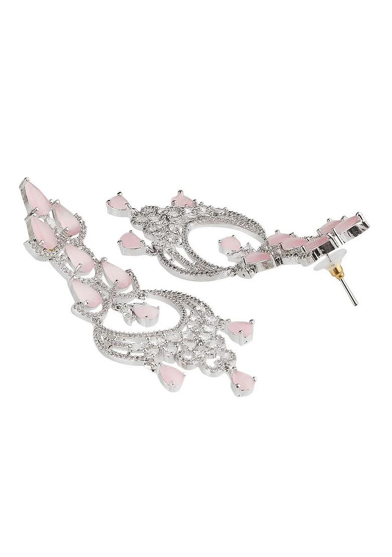 Silver Plain Rhodium Plated Earrings